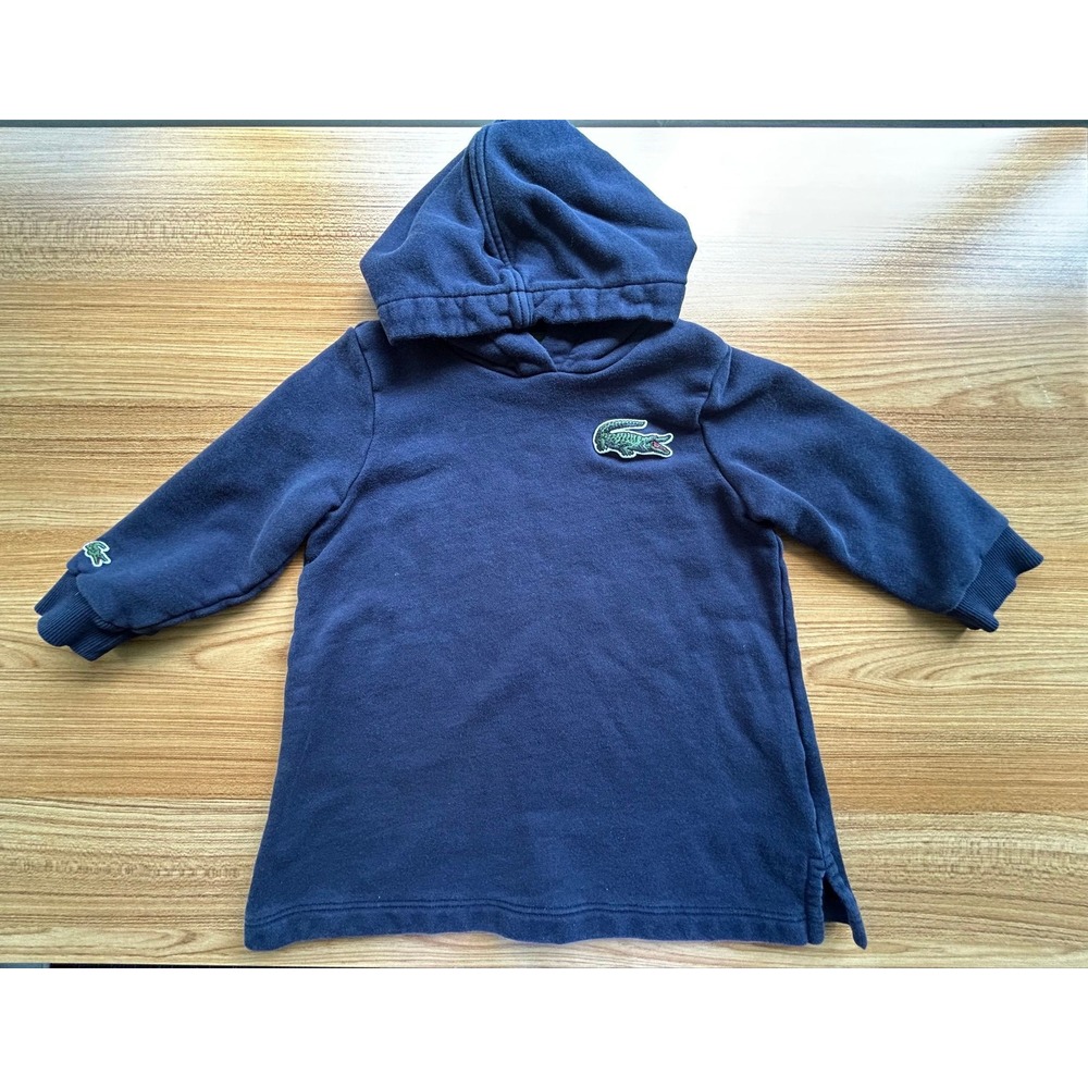 Lacoste Blue Hoodie Boy's Size 2 (FLAWED)
